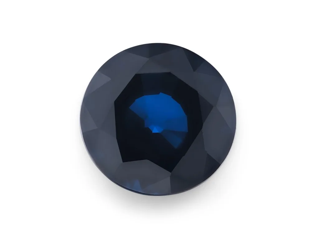 2.91ct Blue Sapphire, Round gemstone