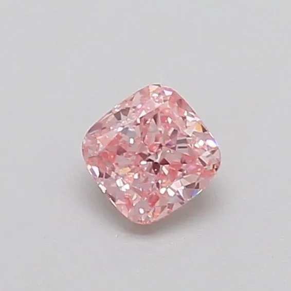 0.33ct CUSHION Fancy Intense Pink VS1 Coloured Lab diamond