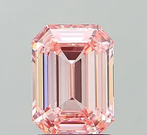 1.94ct EMERALD Fancy Intense Pink VVS2 Coloured Lab diamond