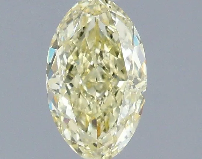 1.02ct OVAL Fancy Intense Yellow VVS2 Coloured Lab diamond