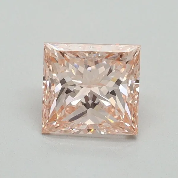 1.03ct PRINCESS Fancy Intense Pink VVS2 Coloured Lab diamond