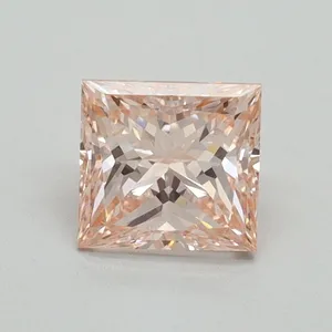 1.03ct PRINCESS Fancy Intense Pink VVS2 Coloured Lab diamond