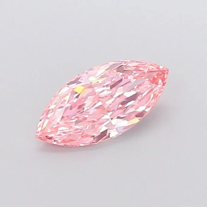 1.73ct MARQUISE Fancy Vivid Pink VS1 Coloured Lab diamond