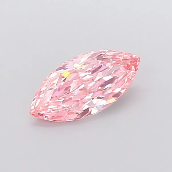 1.73ct MARQUISE Fancy Vivid Pink VS1 Coloured Lab diamond