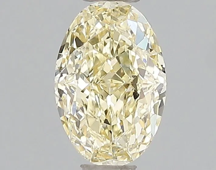 1.10ct OVAL Fancy Intense Yellow VS2 Coloured Lab diamond