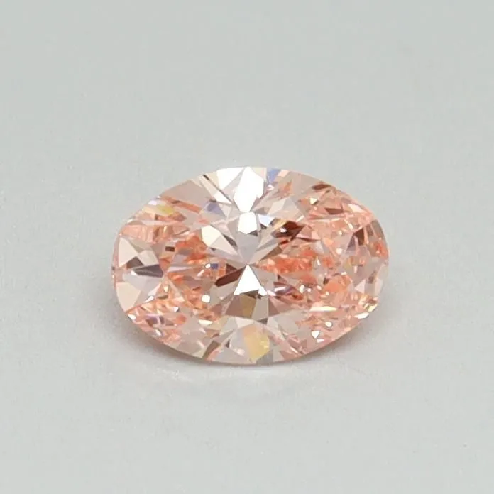 0.30ct OVAL Fancy Vivid Pink VS2 Coloured Lab diamond