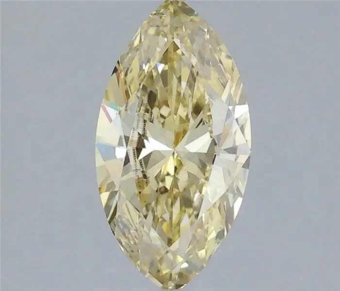 1.34ct MARQUISE Fancy Intense Yellow VS1 Coloured Lab diamond