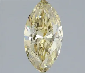 1.34ct MARQUISE Fancy Intense Yellow VS1 Coloured Lab diamond
