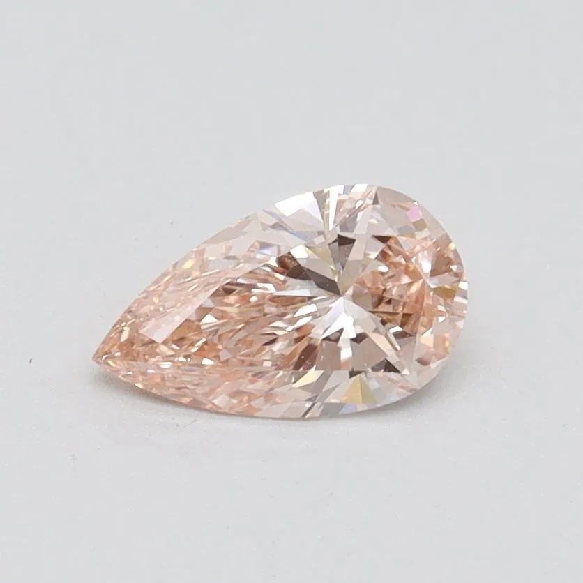 0.50ct PEAR Fancy Pink VVS2 Coloured Lab diamond