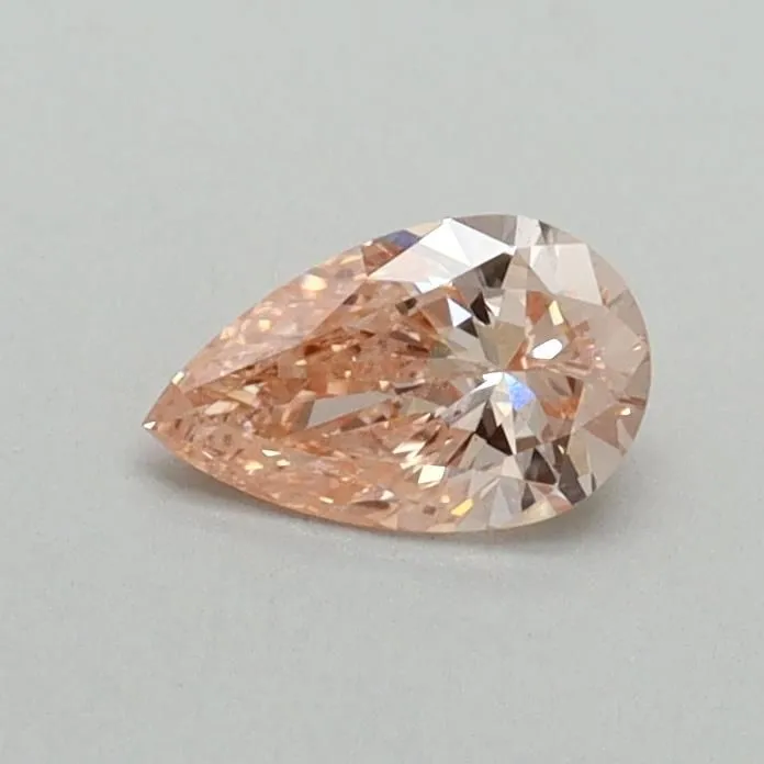 0.35ct PEAR Fancy Intense Pink VS1 Coloured Lab diamond