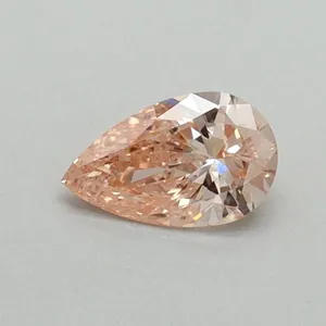 0.35ct PEAR Fancy Intense Pink VS1 Coloured Lab diamond