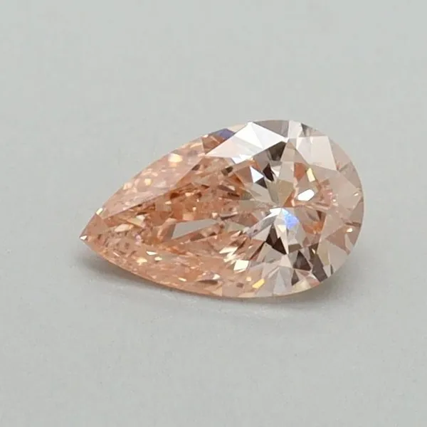 0.35ct PEAR Fancy Intense Pink VS1 Coloured Lab diamond