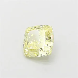 1.07ct CUSHION Fancy Yellow VVS2 Coloured Lab diamond