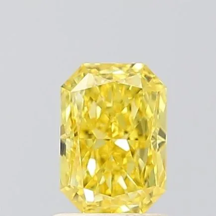 1.02ct RADIANT Fancy Vivid Yellow VS1 Coloured Lab diamond