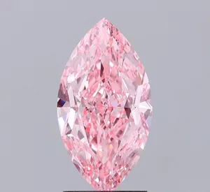 2.26ct MARQUISE Fancy Vivid Pink VVS2 Coloured Lab diamond