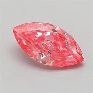 0.52ct MARQUISE Fancy Vivid Pink VS1 Coloured Lab diamond