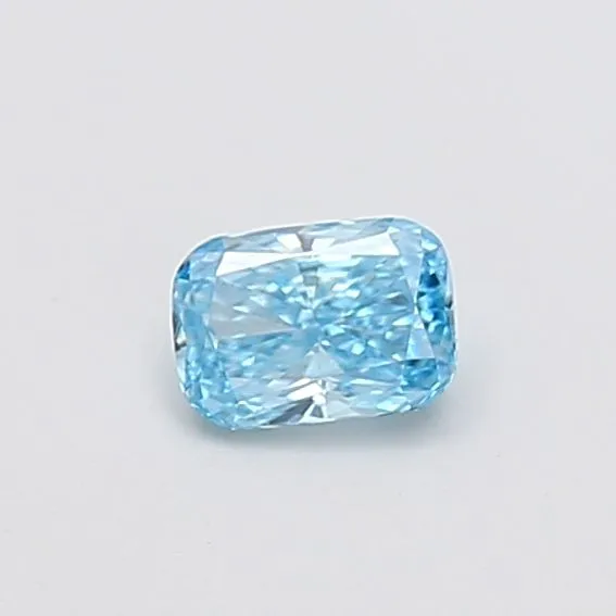 0.48ct CUSHION Fancy Vivid Blue VS1 Coloured Lab diamond