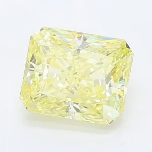 0.97ct RADIANT Fancy Yellow VS1 Coloured Lab diamond