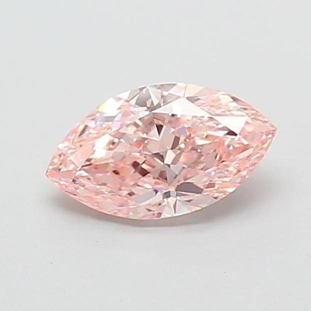 1.31ct MARQUISE Fancy Intense Pink VVS2 Coloured Lab diamond