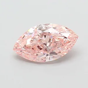 1.31ct MARQUISE Fancy Intense Pink VVS2 Coloured Lab diamond