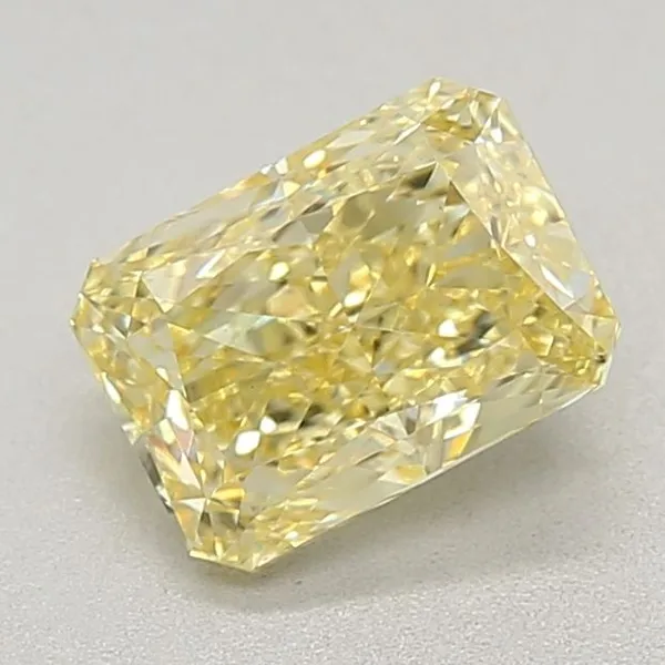 1.33ct RADIANT Fancy Intense Yellow VVS2 Coloured Lab diamond