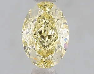 1.09ct OVAL Fancy Intense Yellow VS2 Coloured Lab diamond