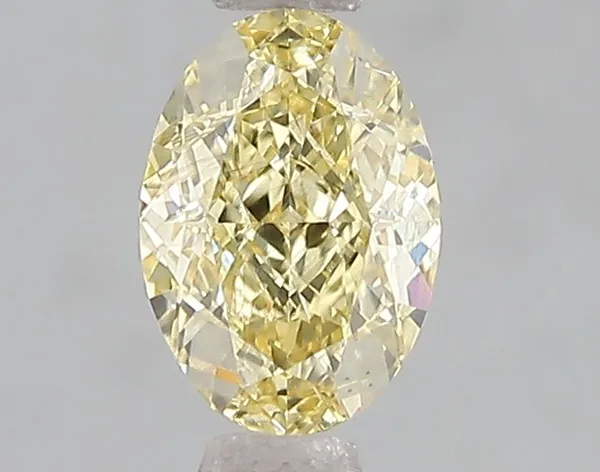 1.09ct OVAL Fancy Intense Yellow VS2 Coloured Lab diamond