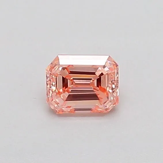 0.31ct EMERALD Fancy Intense Pink VS2 Coloured Lab diamond