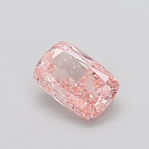 0.86ct CUSHION Fancy Vivid Pink VS2 Coloured Lab diamond