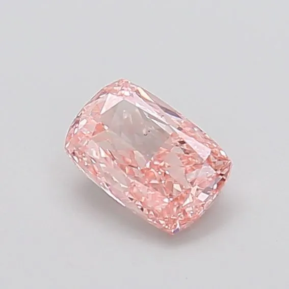 0.86ct CUSHION Fancy Vivid Pink VS2 Coloured Lab diamond