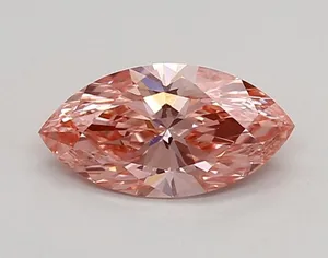 0.75ct MARQUISE Fancy Vivid Pink VVS2 Coloured Lab diamond