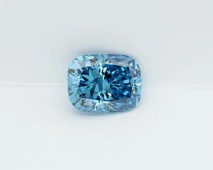 1.23ct CUSHION Fancy Vivid Blue VS1 Coloured Lab diamond