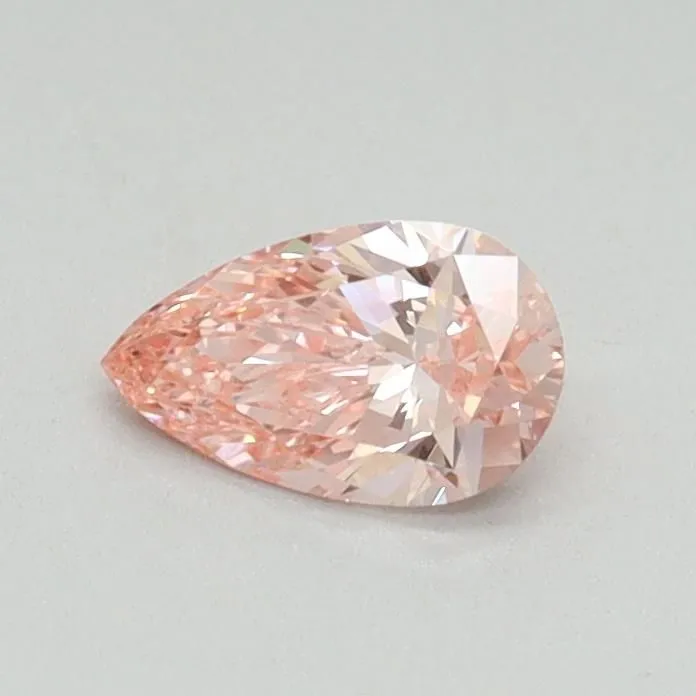 0.35ct PEAR Fancy Vivid Pink VVS2 Coloured Lab diamond