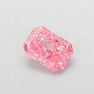 1.03ct RADIANT Fancy Vivid Pink VS1 Coloured Lab diamond