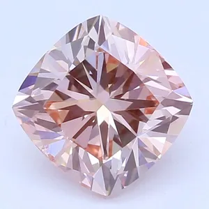 0.65ct CUSHION Fancy Intense Pink VS2 Coloured Lab diamond