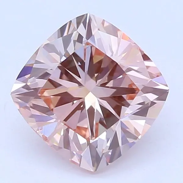 0.65ct CUSHION Fancy Intense Pink VS2 Coloured Lab diamond