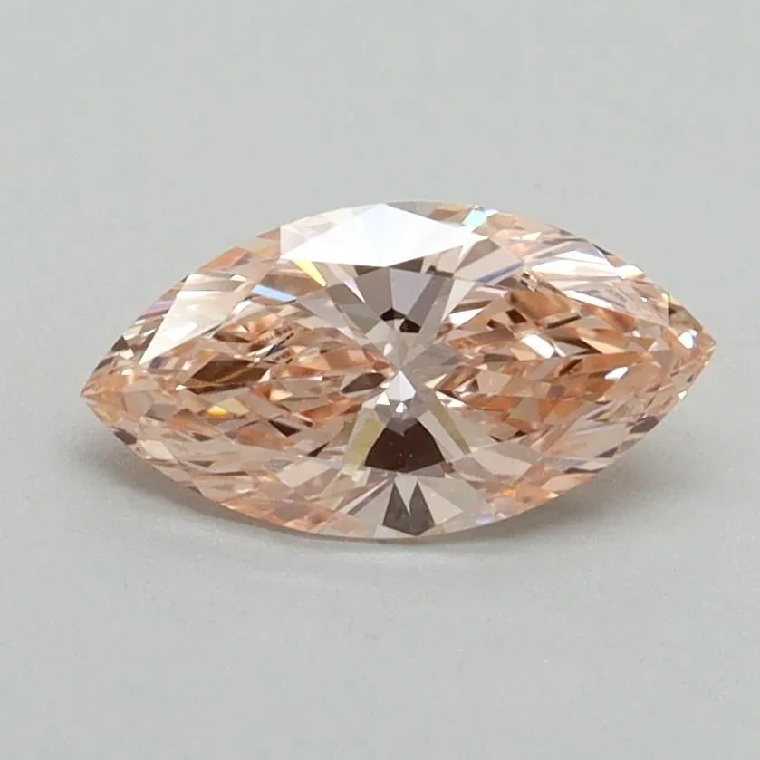 0.80ct MARQUISE Fancy Intense Pink VVS2 Coloured Lab diamond