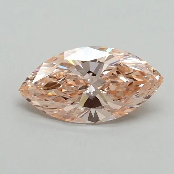 0.8ct MARQUISE Fancy Intense Pink VVS2 Coloured Lab diamond