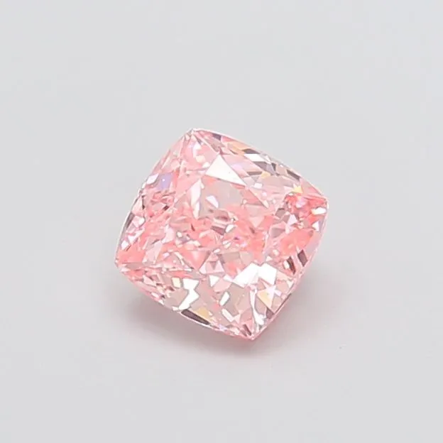 1.01ct CUSHION Fancy Vivid Pink VVS2 Coloured Lab diamond