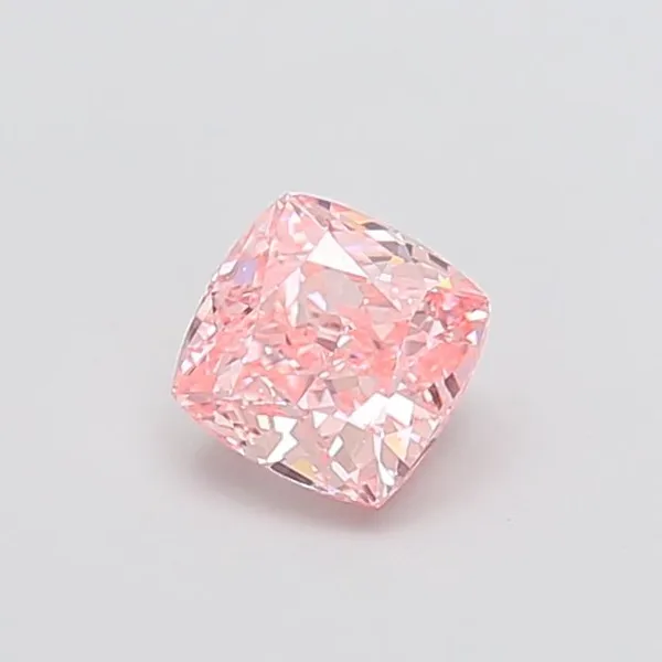 1.01ct CUSHION Fancy Vivid Pink VVS2 Coloured Lab diamond