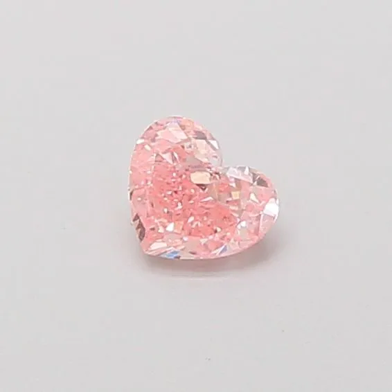 0.35ct HEART Fancy Vivid Pink VS1 Coloured Lab diamond