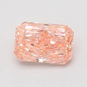 0.8ct RADIANT Fancy Vivid Pink VS1 Coloured Lab diamond