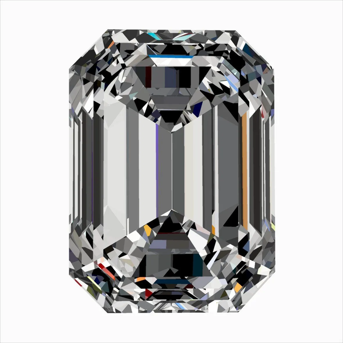 0.30ct EMERALD H VVS1 Natural diamond