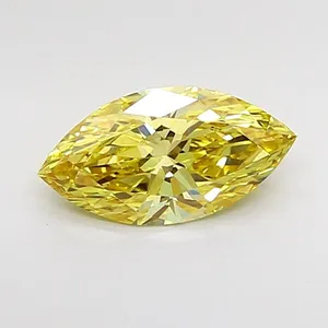 1.26ct MARQUISE Fancy Intense Yellow VS1 Coloured Lab diamond
