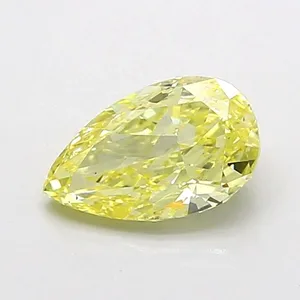 0.8ct PEAR Fancy Intense Yellow VS1 Coloured Lab diamond