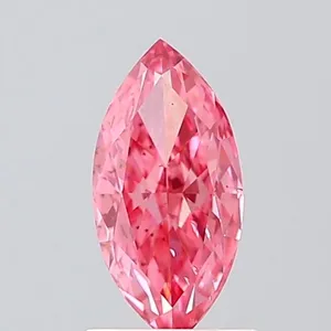 1.01ct MARQUISE Fancy Vivid Pink SI1 Coloured Lab diamond