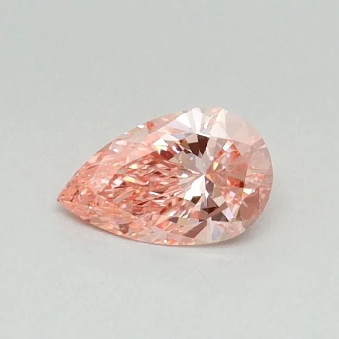 0.30ct PEAR Fancy Vivid Pink VS1 Coloured Lab diamond