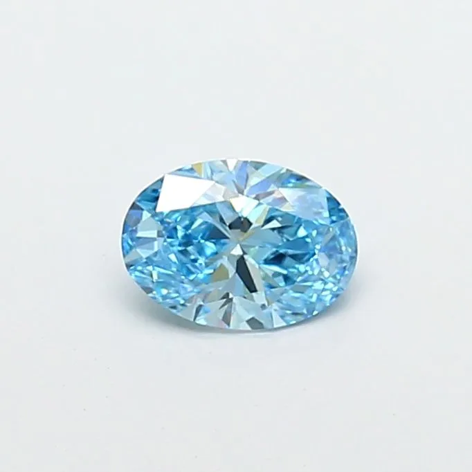 1.02ct OVAL Fancy Vivid Blue VVS2 Coloured Lab diamond