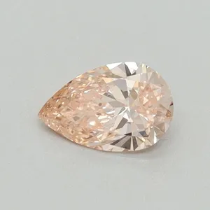 0.35ct PEAR Fancy Intense Pink VVS2 Coloured Lab diamond