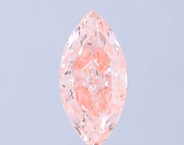 2ct MARQUISE Fancy Vivid Pink VS2 Coloured Lab diamond